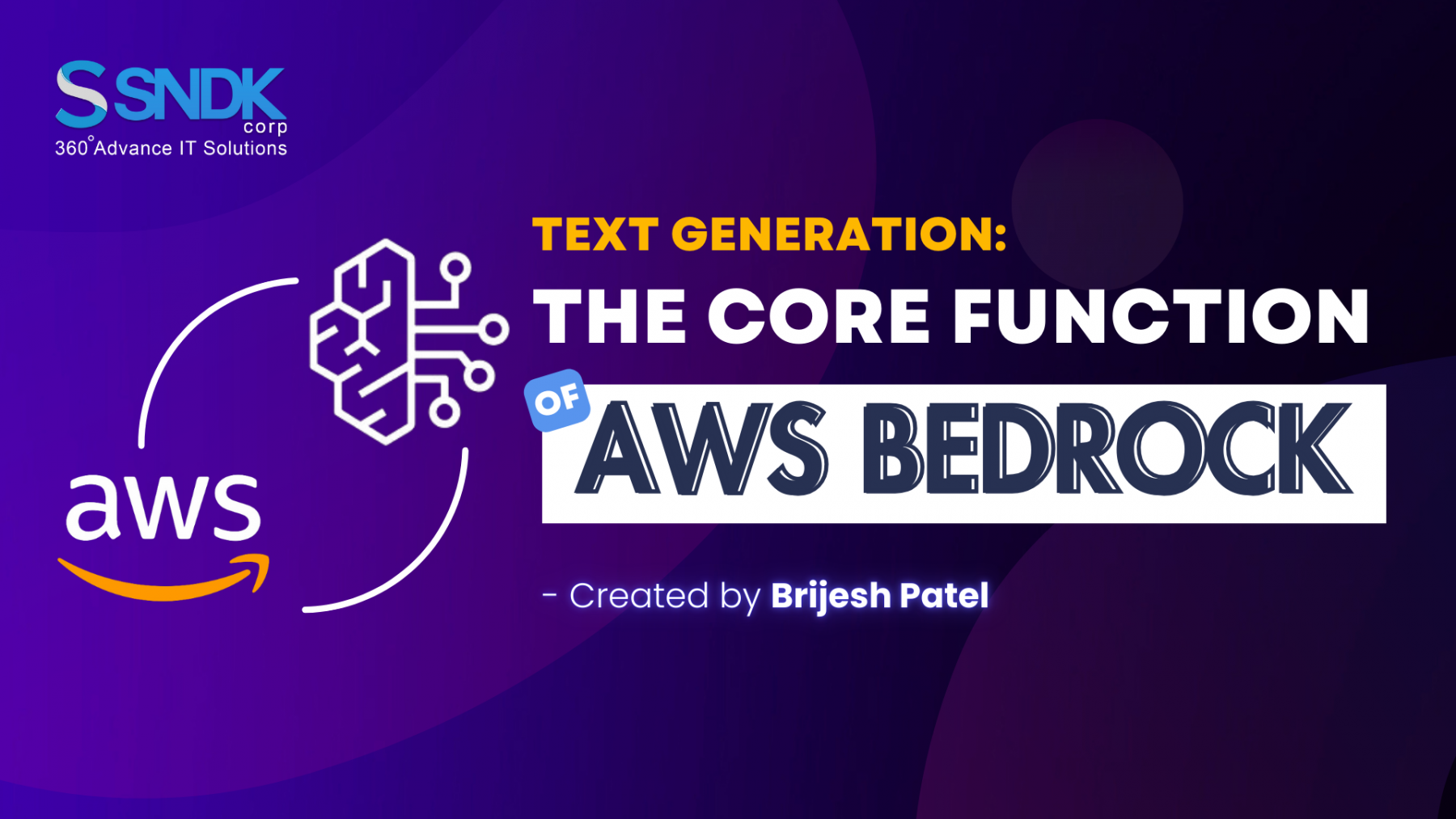 Text Generation is the prime function of AWS Bedrock